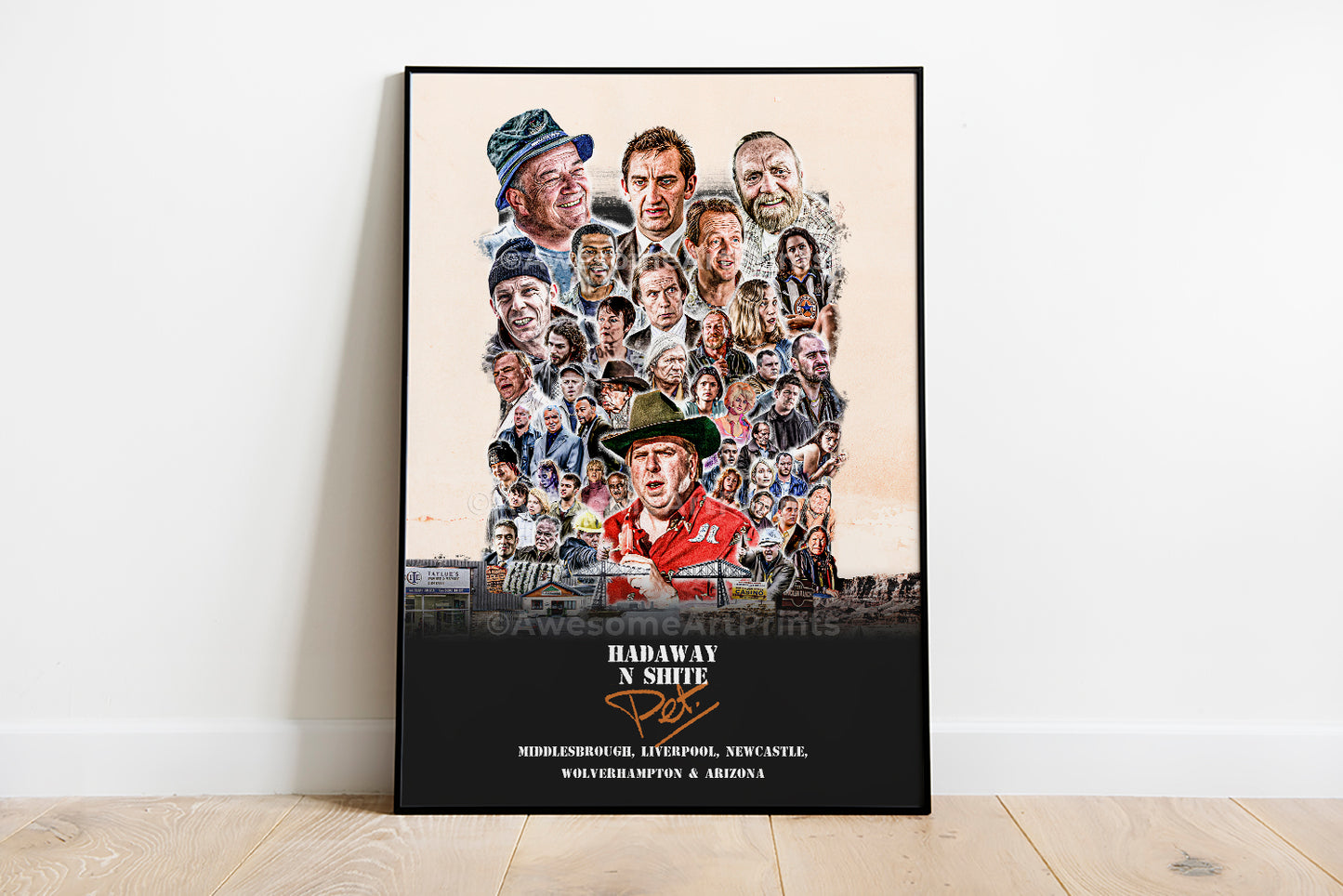 Auf Wiedersehen, Pet, Series 3 Arizona Poster, Digital Illustration