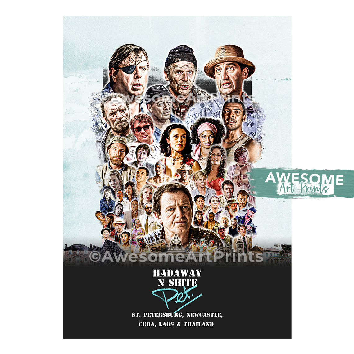 Auf Wiedersehen, Pet, Series 4 and the special (series 5) Poster, Digital Illustration