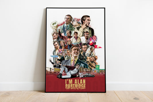 I'm Alan Partridge, the best of Alan poster, Digital Illustration