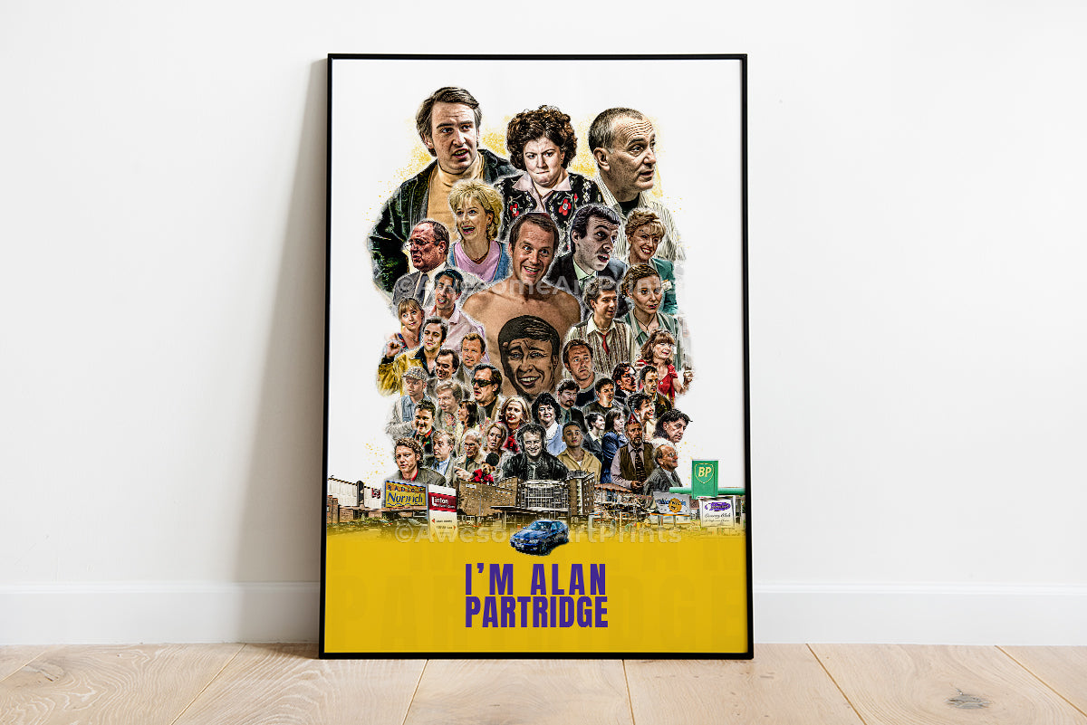 I'm Alan Partridge series 1-2 Poster, Digital Illustration