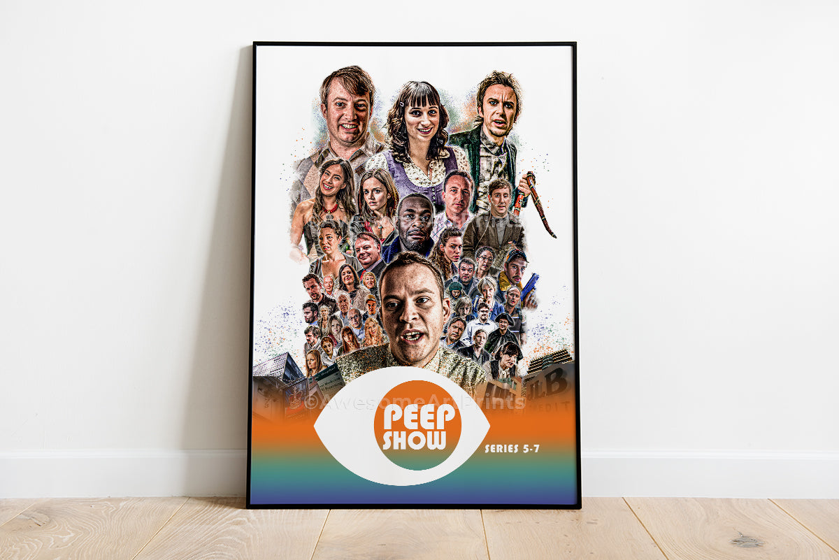 Peep Show Poster Series 5, 6 & 7. Digital Illustration