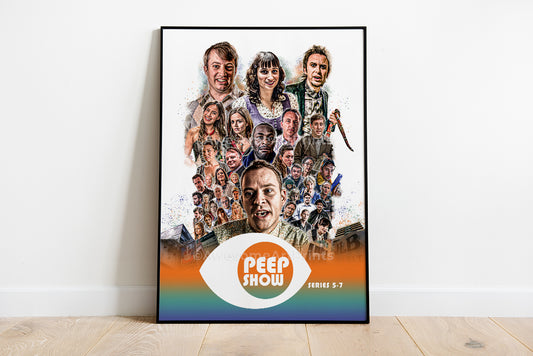 Peep Show Poster Series 5, 6 & 7. Digital Illustration