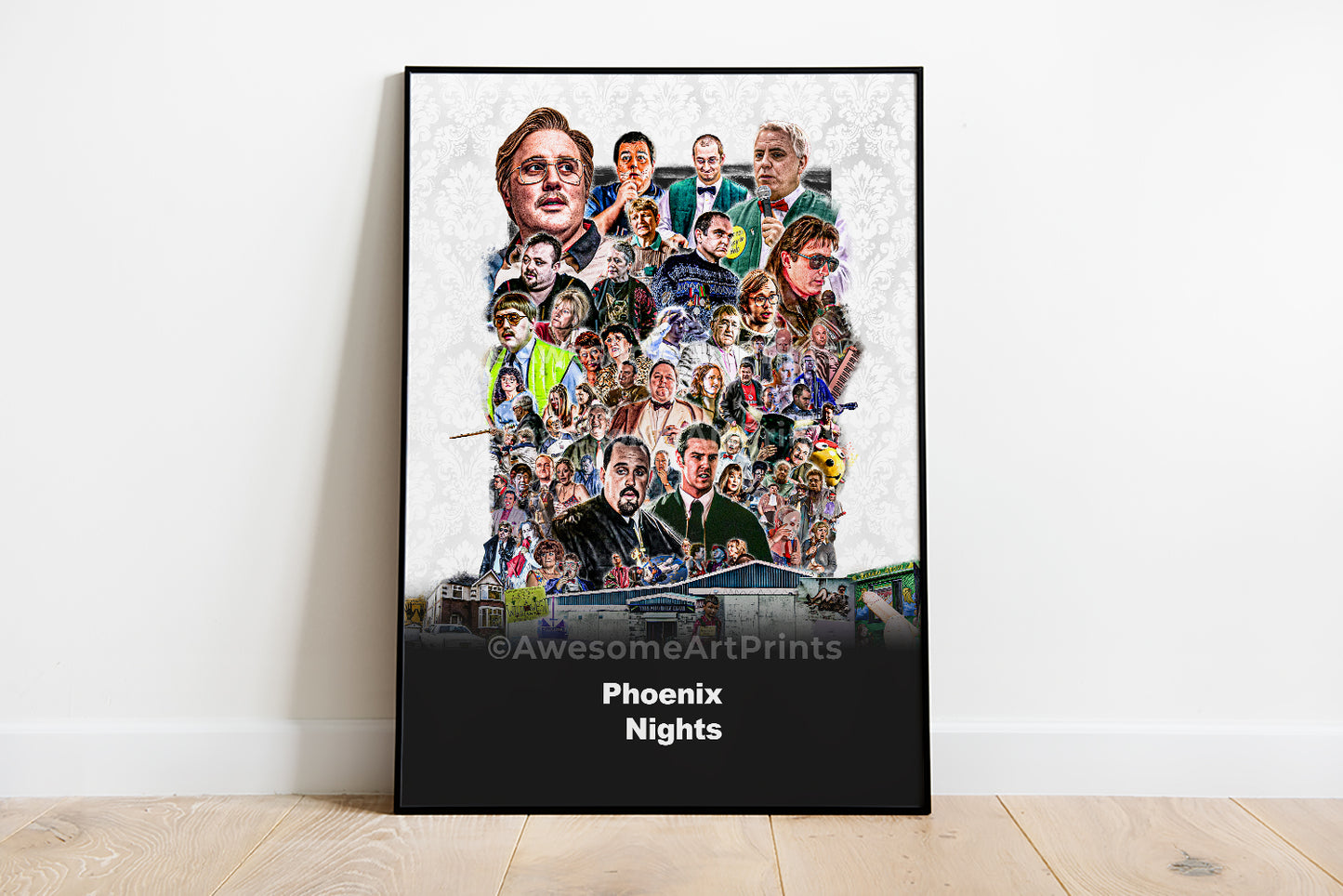 Peter kay's Phoenix Nights Poster Print, Digital Illustration | British wall art