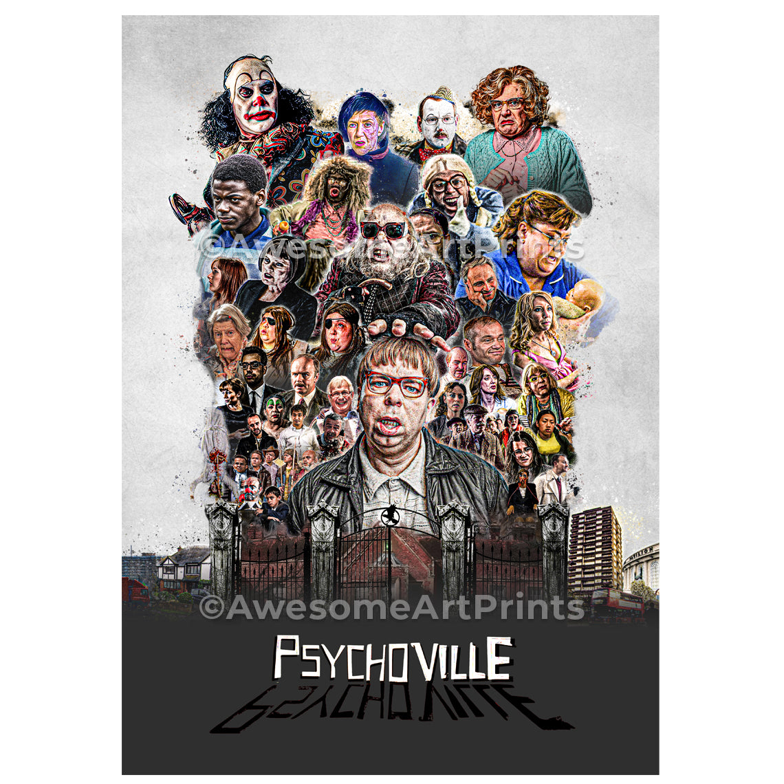 Psychoville Poster, Digital Illustration