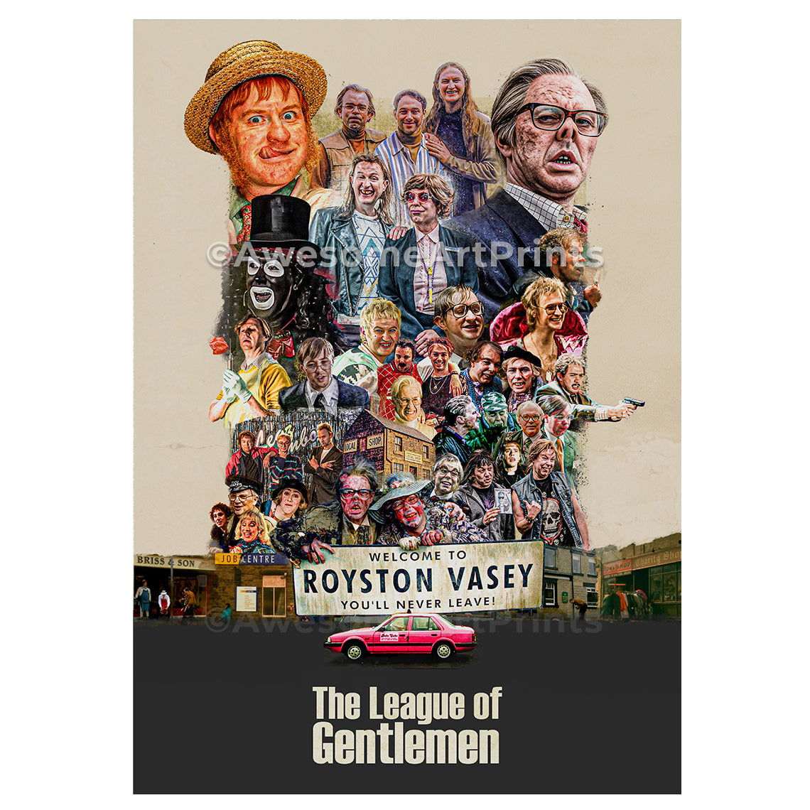 The LEAGUE OF GENTLEMEN Poster, Digital Illustration