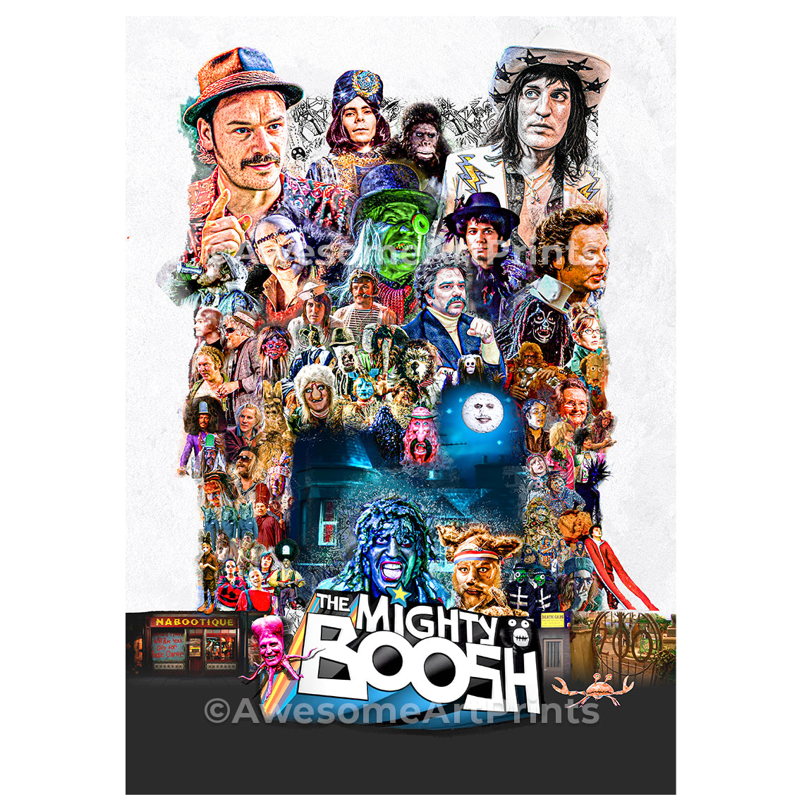 The MIGHTY BOOSH Poster, Digital Illustration