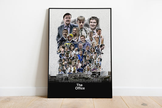 The Office UK Poster, Digital Illustration