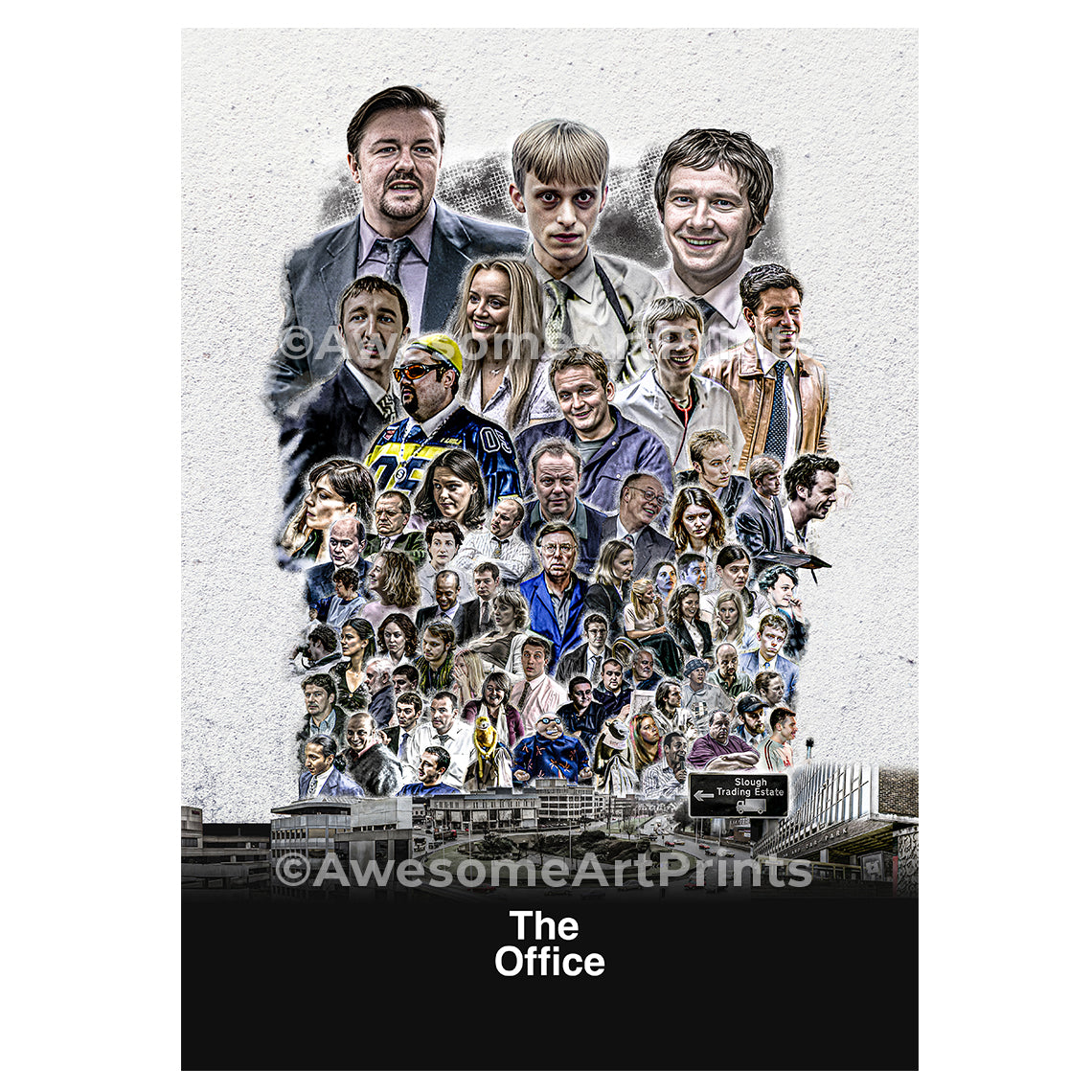 The Office UK Poster, Digital Illustration