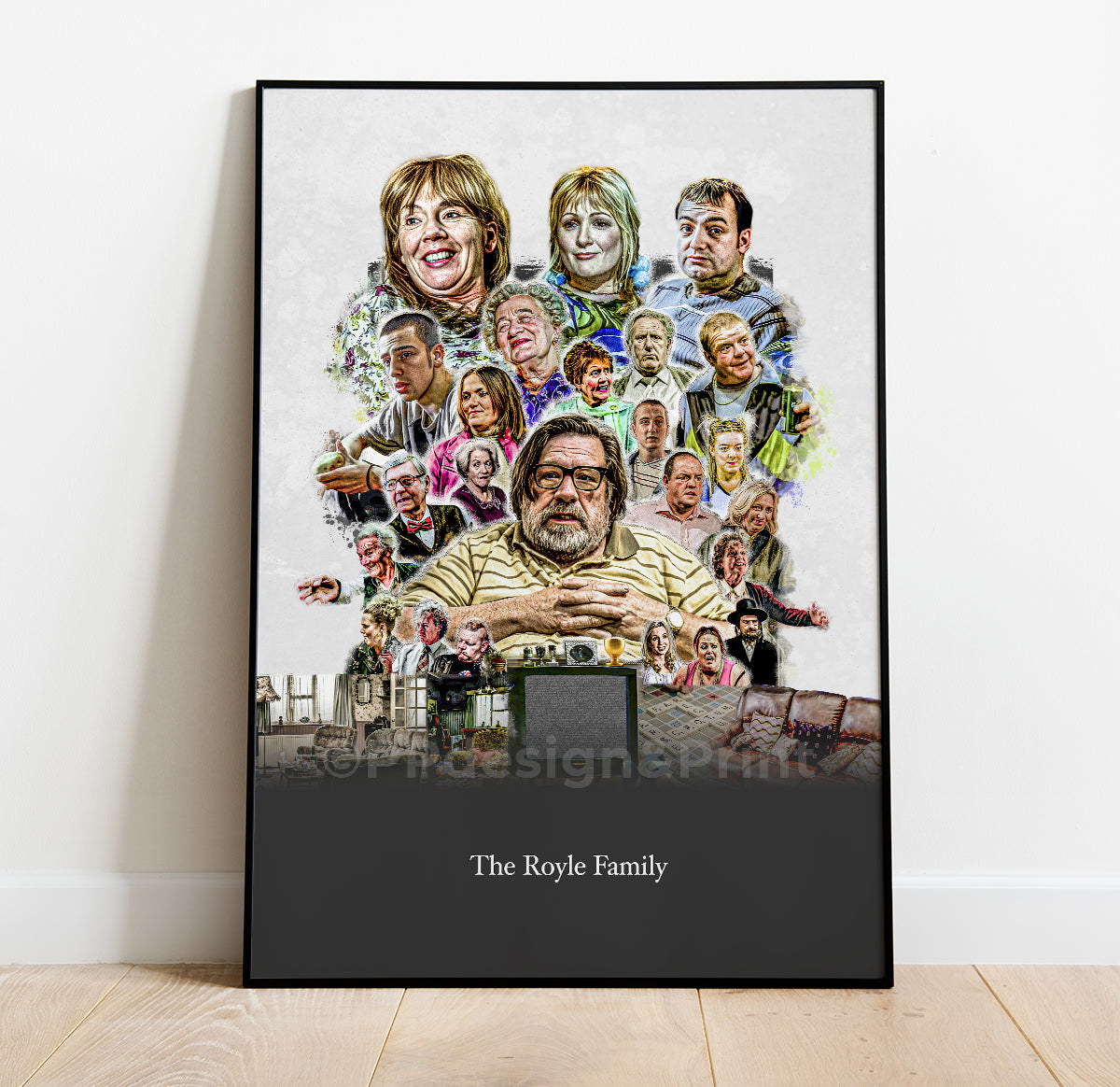 The Royle family Poster Print, Digital Illustration