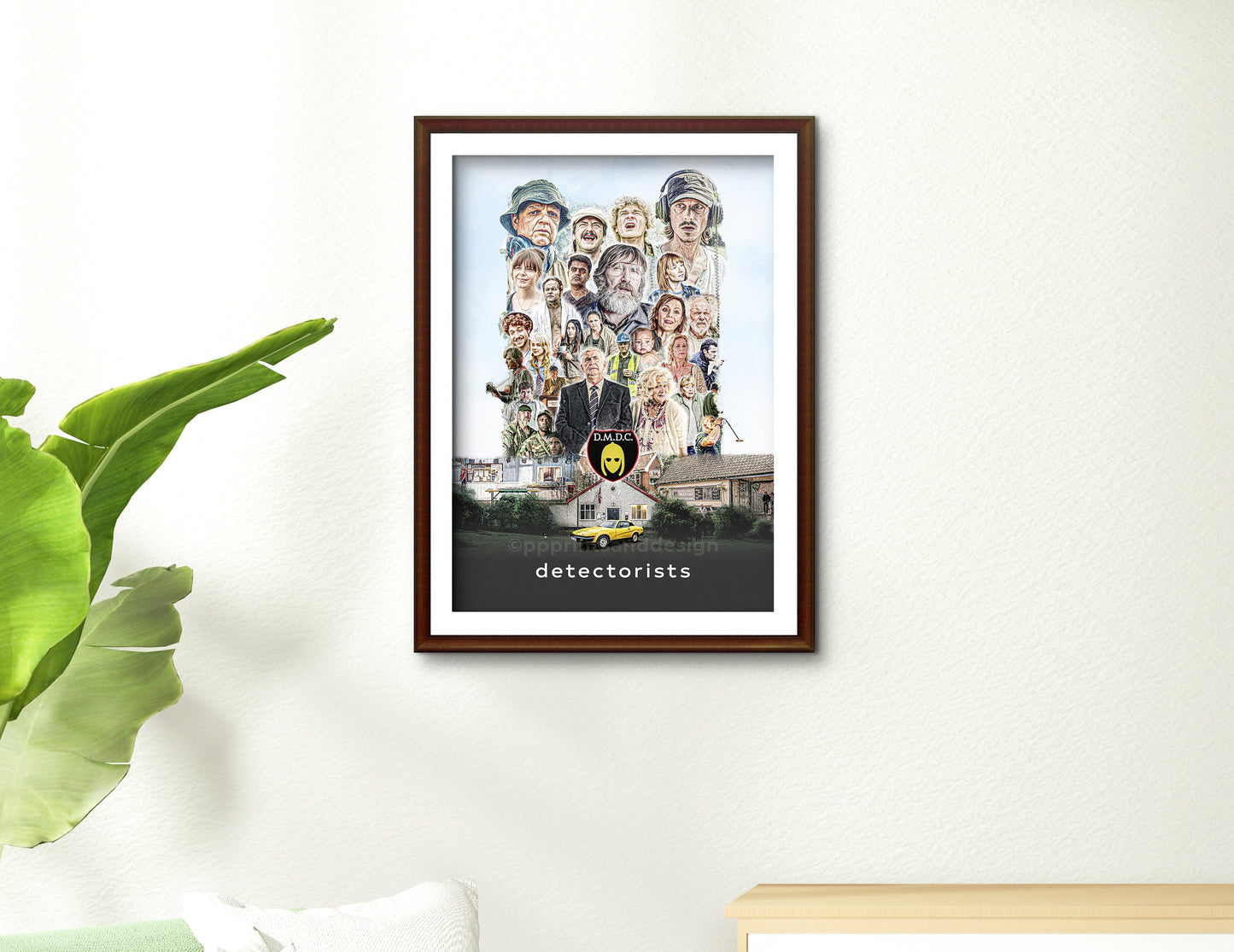 Detectorists Poster Print Digital Illustration | British wall art